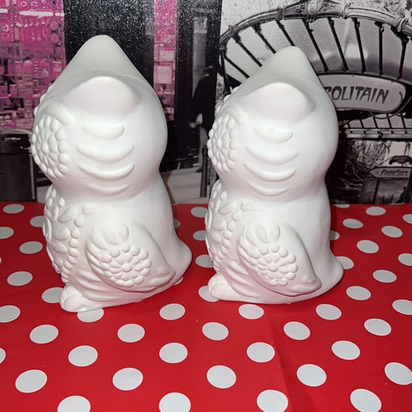 New Set of 2 Ceramic DIY Halloween Icon - Owl - Picture 2 of 8